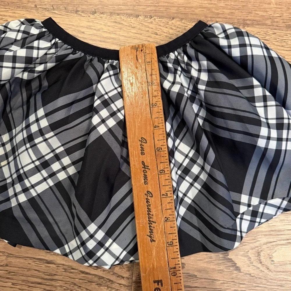 RALPH LAUREN Black White Plaid Bloomers 24M NWOT